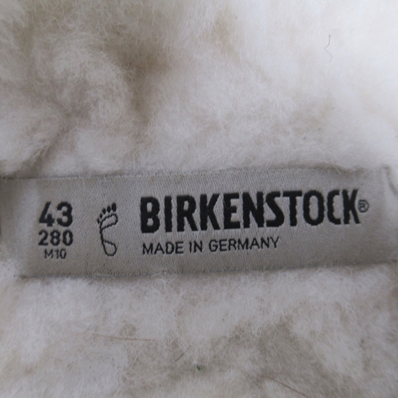 Birkenstock Men's Arizona Shearling Suede Leather Sandals Mountain View Green 10 - Picture 11 of 12